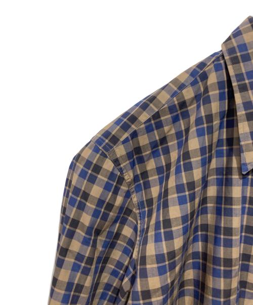 DRIES VAN NOTEN（ドリスヴァンノッテン）DRIES VAN NOTEN (ドリスヴァンノッテン) チェックシャツ ブラウン サイズ:46の古着・服飾アイテム