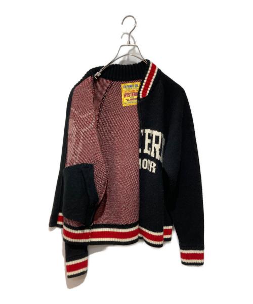 Hysteric Glamour（ヒステリックグラマー）Hysteric Glamour (ヒステリックグラマー) SUPER HYSジャカード オーバーサイズジャンパー ブラック サイズ:FREEの古着・服飾アイテム