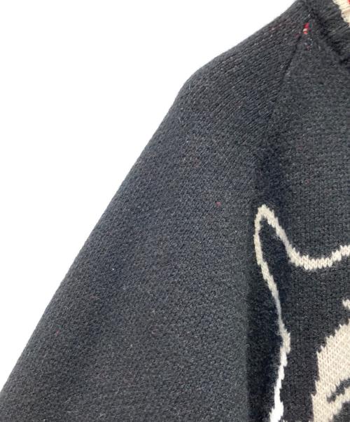 Hysteric Glamour（ヒステリックグラマー）Hysteric Glamour (ヒステリックグラマー) SUPER HYSジャカード オーバーサイズジャンパー ブラック サイズ:FREEの古着・服飾アイテム