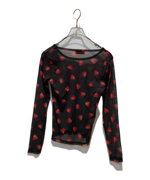 Hysteric Glamour（ヒステリックグラマー）Hysteric Glamour (ヒステリックグラマー) シアーカットソー ブラック サイズ:FREEの古着・服飾アイテム