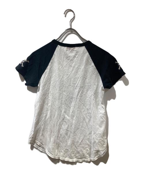 Hysteric Glamour（ヒステリックグラマー）Hysteric Glamour (ヒステリックグラマー) LOUNGE NYC Tシャツ ホワイト×ブラック サイズ:FREEの古着・服飾アイテム
