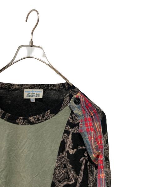 Vivienne Westwood man（ヴィヴィアン ウェストウッド マン）Vivienne Westwood man (ヴィヴィアン ウェストウッド マン) ドッキングカットソー マルチカラー サイズ:XLの古着・服飾アイテム