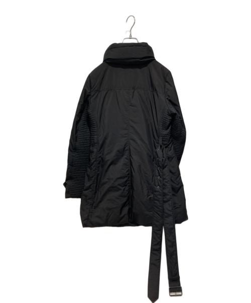 BURBERRY LONDON（バーバリーロンドン）BURBERRY LONDON (バーバリーロンドン) ベルテッドハイネックダウンコート ブラック×ベージュ サイズ:38の古着・服飾アイテム