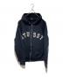 stussy（ステューシー）の古着「アーチロゴジップパーカー」｜ブラック