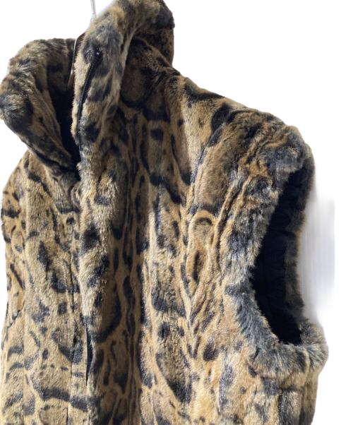 GIORGIO ARMANI（ジョルジオアルマーニ）GIORGIO ARMANI (ジョルジオアルマーニ) レオパードファーベスト ブラウン×ブラック サイズ:40の古着・服飾アイテム