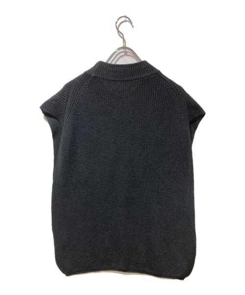 MARKAWARE（マーカウェア）MARKAWARE (マーカウェア) コットンヘンプベスト ブラック サイズ:2の古着・服飾アイテム