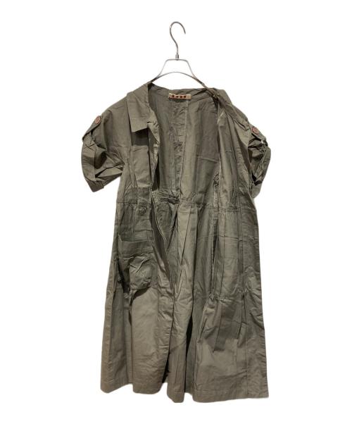 MARNI（マルニ）MARNI (マルニ) サファリシャツワンピース グレー サイズ:36の古着・服飾アイテム