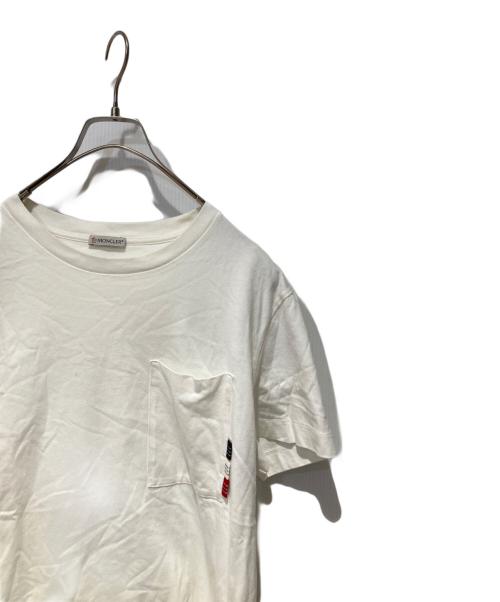 MONCLER（モンクレール）MONCLER (モンクレール) MAGLIA T-SHIRT ホワイト サイズ:Mの古着・服飾アイテム