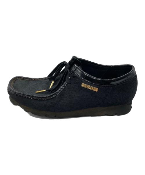 CLARKS（クラークス）CLARKS (クラークス) ATMOS (アトモス) BlackEyePatch (ブラックアイパッチ) Wallabee Black Hair ブラック サイズ: 27cmの古着・服飾アイテム