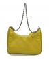 PRADA (プラダ) Re-Edition Re-Nylonトライアングルロゴプレートショルダーバッグ イエロー：120000円