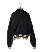 Matin Kimマーティン・キム）の古着「Spell Point Stripe Knit Cardigan」｜ブラック