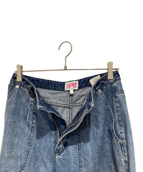 A BATHING APE（アベイシングエイプ）A BATHING APE (アベイシングエイプ) デニムカーゴパンツ ブルー サイズ:Sの古着・服飾アイテム