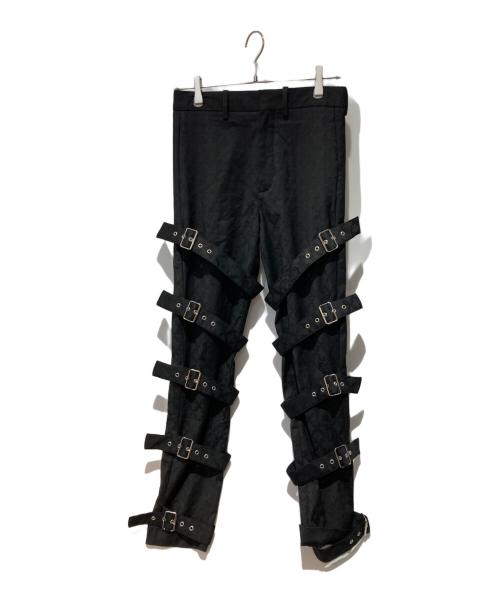 CHARLES JEFFREY LOVERBOY（チャールズ ジェフリー ラバーボーイ）CHARLES JEFFREY LOVERBOY (チャールズ ジェフリー ラバーボーイ) ボンテージパンツ ブラック サイズ:Mの古着・服飾アイテム