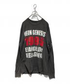 EVANGELION:95エヴァンゲリオンキュウジュウゴ）の古着「ロングスリーブTシャツ」｜ブラック