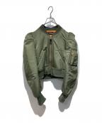 UNDERCOVERアンダーカバー）の古着「パワーショルダーMA-1」｜オリーブ