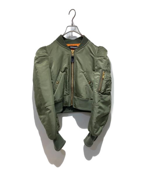 UNDERCOVER（アンダーカバー）UNDERCOVER (アンダーカバー) パワーショルダーMA-1 オリーブ サイズ:2の古着・服飾アイテム