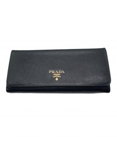中古・古着通販】PRADA (プラダ) 長財布 ブラック｜ブランド・古着通販