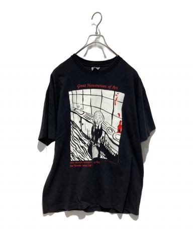 中古・古着通販】Hanes (ヘインズ) 90s アートTシャツ ブラック サイズ