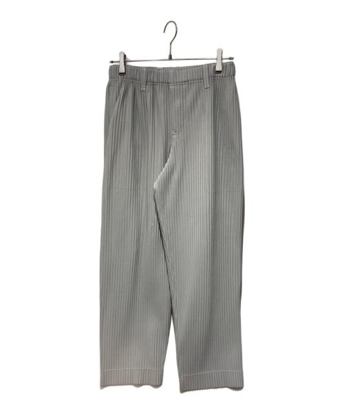 HOMME PLISSE ISSEY MIYAKE（オム プリッセ イッセイ ミヤケ）HOMME PLISSE ISSEY MIYAKE (オム プリッセ イッセイ ミヤケ) プリーツパンツ グレー サイズ:2の古着・服飾アイテム