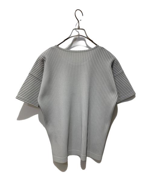 HOMME PLISSE ISSEY MIYAKE（オム プリッセ イッセイ ミヤケ）HOMME PLISSE ISSEY MIYAKE (オム プリッセ イッセイ ミヤケ) プリーツカットソー グレー サイズ:２の古着・服飾アイテム