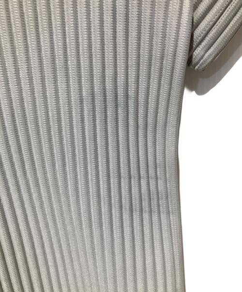 HOMME PLISSE ISSEY MIYAKE（オム プリッセ イッセイ ミヤケ）HOMME PLISSE ISSEY MIYAKE (オム プリッセ イッセイ ミヤケ) プリーツカットソー グレー サイズ:２の古着・服飾アイテム