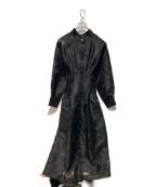Ameriアメリ）の古着「UND SHEER JACQUARD TUCK DRESS」｜ブラック