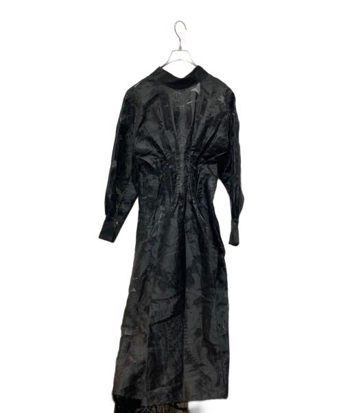 Ameri（アメリ）Ameri (アメリ) UND SHEER JACQUARD TUCK DRESS ブラック サイズ:Sの古着・服飾アイテム