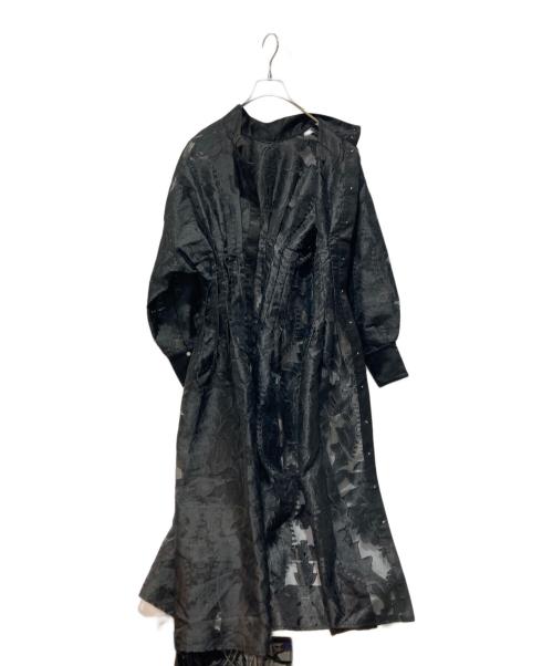 Ameri（アメリ）Ameri (アメリ) UND SHEER JACQUARD TUCK DRESS ブラック サイズ:Sの古着・服飾アイテム