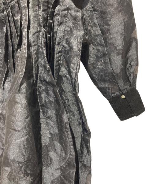 Ameri（アメリ）Ameri (アメリ) UND SHEER JACQUARD TUCK DRESS ブラック サイズ:Sの古着・服飾アイテム