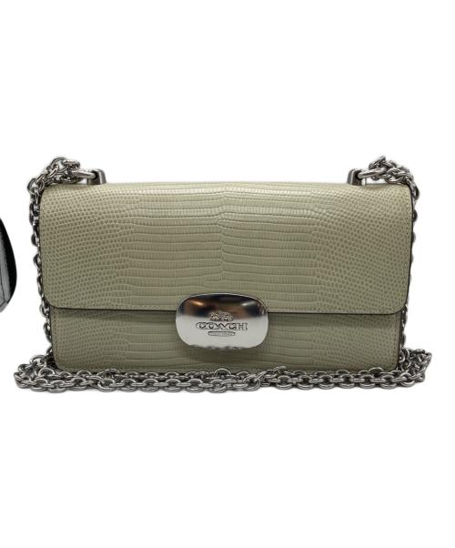 COACH（コーチ）COACH (コーチ) エライザ フラップ クロスボディ ベージュの古着・服飾アイテム