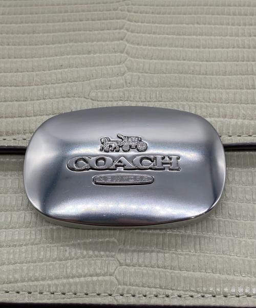 COACH（コーチ）COACH (コーチ) エライザ フラップ クロスボディ ベージュの古着・服飾アイテム