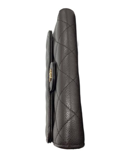 CHANEL（シャネル）CHANEL (シャネル) 3つ折り財布 ブラウンの古着・服飾アイテム