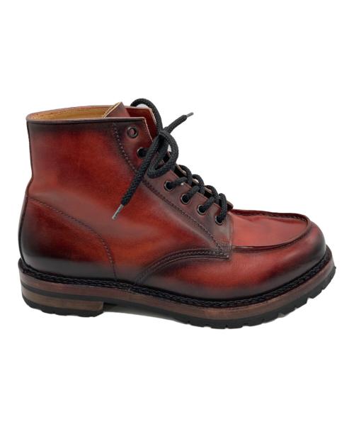 F.LLI Giacometti（フラテッリ ジャコメッティ）F.LLI Giacometti (フラテッリ ジャコメッティ) Uチップブーツ ボルドー サイズ:41の古着・服飾アイテム