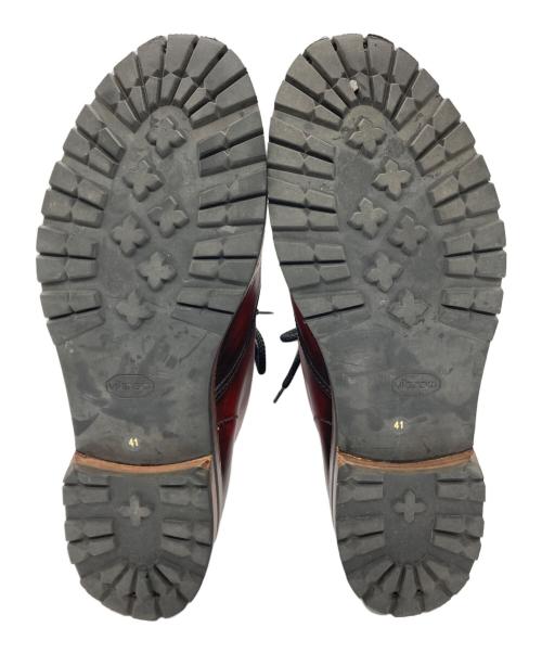 F.LLI Giacometti（フラテッリ ジャコメッティ）F.LLI Giacometti (フラテッリ ジャコメッティ) Uチップブーツ ボルドー サイズ:41の古着・服飾アイテム