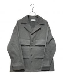 Graphpaper（グラフペーパー）の古着「Hard Twill Fatigu Jacket」｜グレー
