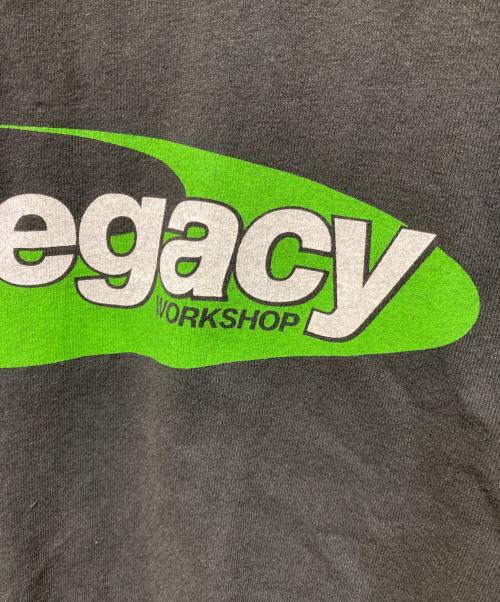 stussy（ステューシー）stussy (ステューシー) OUR LEGACY (アワーレガシー) Work Shop Swirl Tee ブラック×グリーン サイズ:Ｌの古着・服飾アイテム