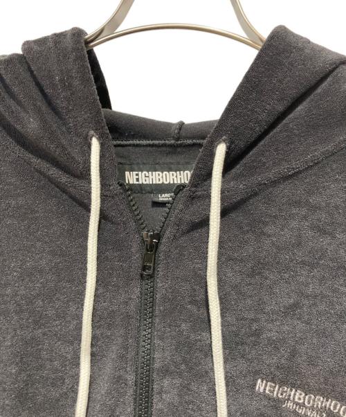 NEIGHBORHOOD（ネイバーフッド）NEIGHBORHOOD (ネイバーフッド) PILE PARKA ZIP HOODIE ブラック サイズ:Ｌの古着・服飾アイテム