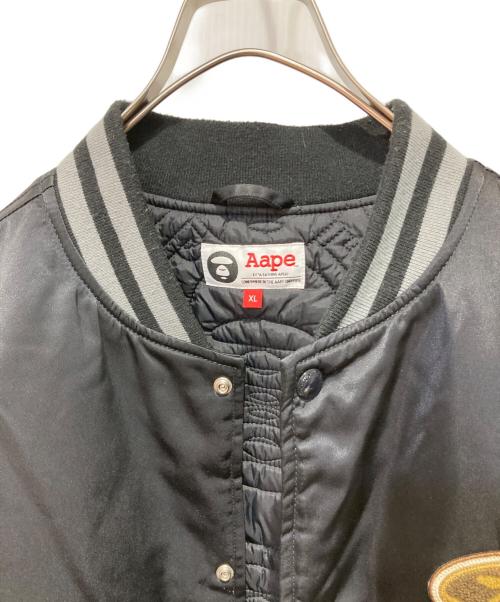A BATHING APE（アベイシングエイプ）A BATHING APE (アベイシングエイプ) AAPE JACKET ブラック サイズ:XLの古着・服飾アイテム