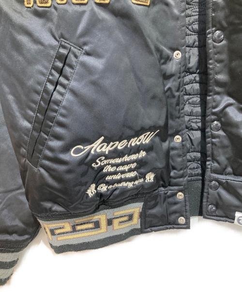 A BATHING APE（アベイシングエイプ）A BATHING APE (アベイシングエイプ) AAPE JACKET ブラック サイズ:XLの古着・服飾アイテム