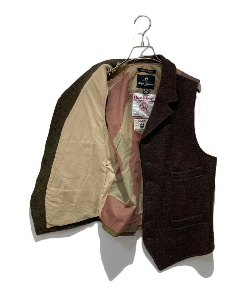 NIGEL CABOURN（ナイジェルケーボン）NIGEL CABOURN (ナイジェルケーボン) Harris Tweed (ハリスツイード) ジレ オリーブ サイズ:52の古着・服飾アイテム