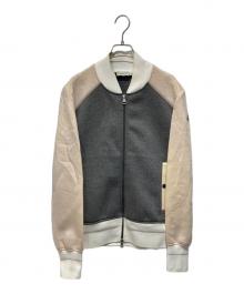 MONCLER（モンクレール）の古着「コットン ブルゾン」｜ベージュ×グレー
