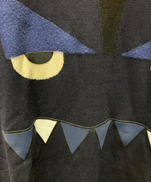 FENDI（フェンディ）FENDI (フェンディ) バグスモンスターニット ネイビー サイズ:52の古着・服飾アイテム