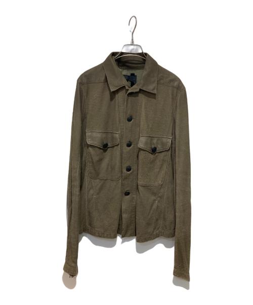 DIESEL Black Gold（ディーゼル ブラック ゴールド）DIESEL Black Gold (ディーゼル ブラック ゴールド) スウェードレザージャケット ブラウン サイズ:Ｌの古着・服飾アイテム