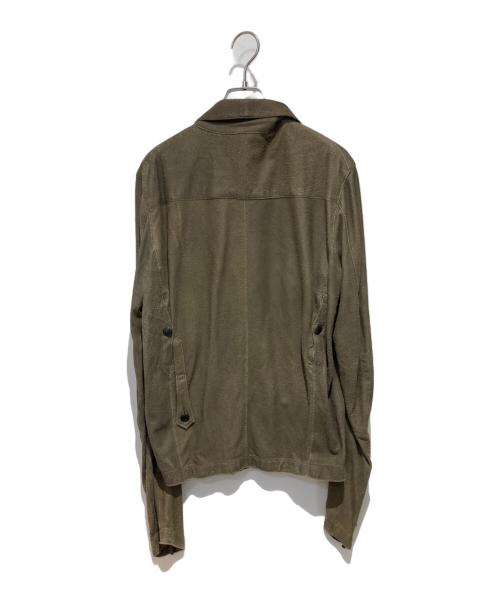DIESEL Black Gold（ディーゼル ブラック ゴールド）DIESEL Black Gold (ディーゼル ブラック ゴールド) スウェードレザージャケット ブラウン サイズ:Ｌの古着・服飾アイテム