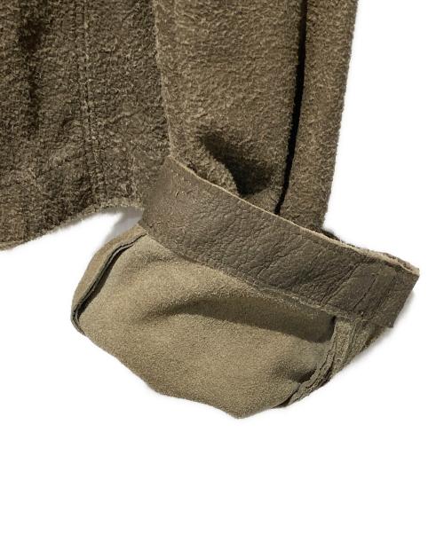 DIESEL Black Gold（ディーゼル ブラック ゴールド）DIESEL Black Gold (ディーゼル ブラック ゴールド) スウェードレザージャケット ブラウン サイズ:Ｌの古着・服飾アイテム