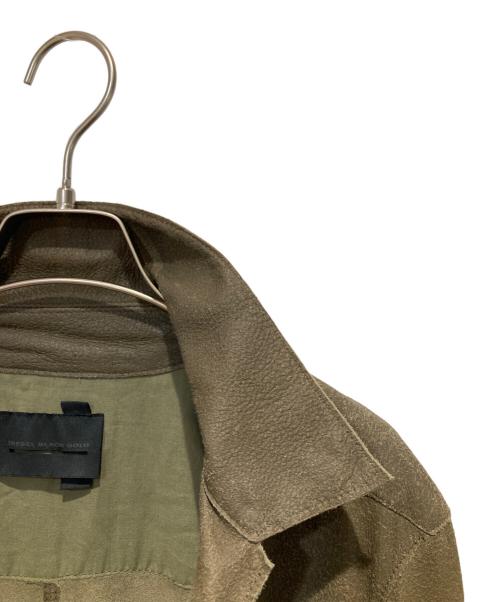 DIESEL Black Gold（ディーゼル ブラック ゴールド）DIESEL Black Gold (ディーゼル ブラック ゴールド) スウェードレザージャケット ブラウン サイズ:Ｌの古着・服飾アイテム