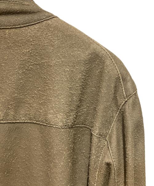 DIESEL Black Gold（ディーゼル ブラック ゴールド）DIESEL Black Gold (ディーゼル ブラック ゴールド) スウェードレザージャケット ブラウン サイズ:Ｌの古着・服飾アイテム