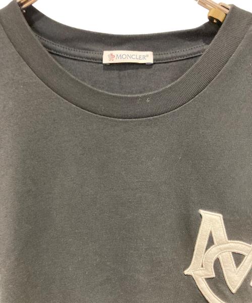 MONCLER（モンクレール）MONCLER (モンクレール) 24AW Logo S/S T-SHIRT ブラック サイズ:Ｌの古着・服飾アイテム