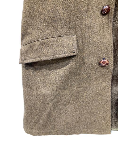 DAN JAC（ダン・ジャック）DAN JAC (ダン・ジャック) ショールカラー ウール ギャング コート グリーン サイズ:38の古着・服飾アイテム