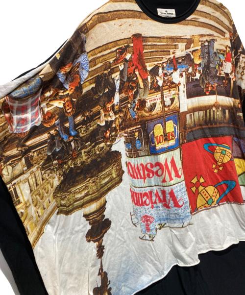 Vivienne Westwood（ヴィヴィアンウエストウッド）Vivienne Westwood (ヴィヴィアンウエストウッド) anglomania オーバサイズカットソー ブラック サイズ:SIZE 38の古着・服飾アイテム